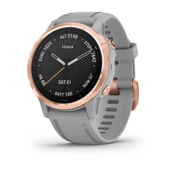 FEsports GARMIN fenix 6S Sapphire Rose Gold tine with Powder Grey Band