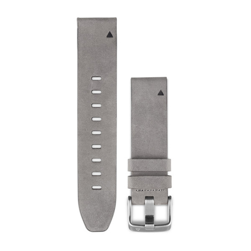 FEsports GARMIN QuickFit 20 Leather Wrist Band Grey Suede