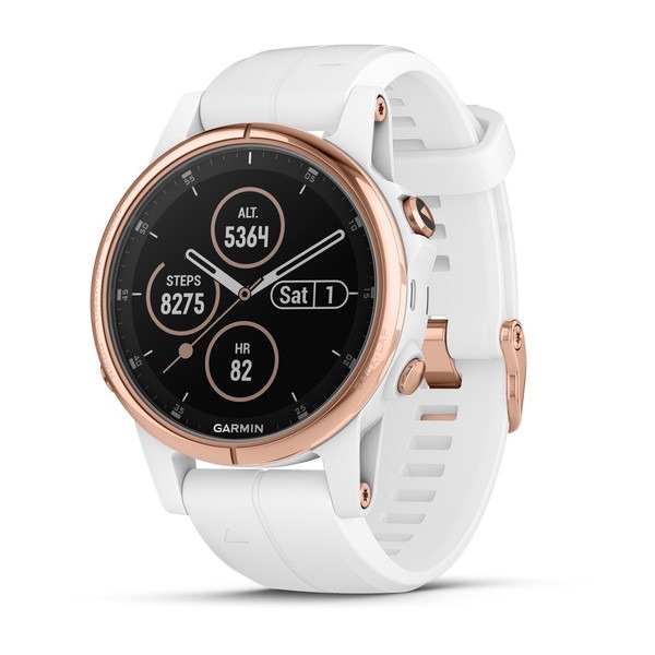 Wiskunde Dan Masaccio FEsports | Garmin Fenix 5S Plus Multisport GPS/HRM Sapphire Premium Watch -  Rose Gold/White